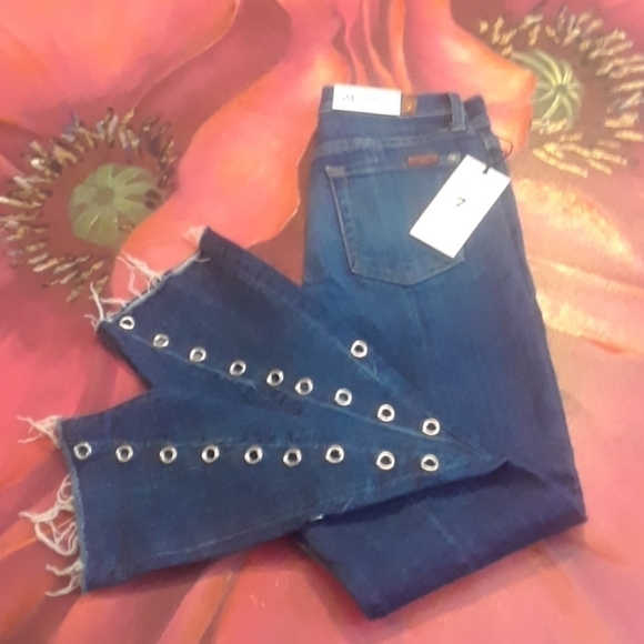 7 For All Mankind edie Jeans Size 24 - Picture 3 of 11